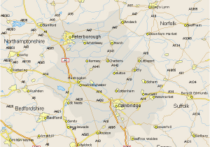 Map Of England with Counties Cambridgeshire County Map Brit Lit Maps Of Counties towns