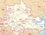 Map Of England with Postcodes Postcode areas Covering the East Of England Revolvy