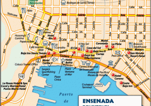 Map Of Ensenada Baja California Downtown Ensenada Baja Map Baja Mexico Pinterest Cruises