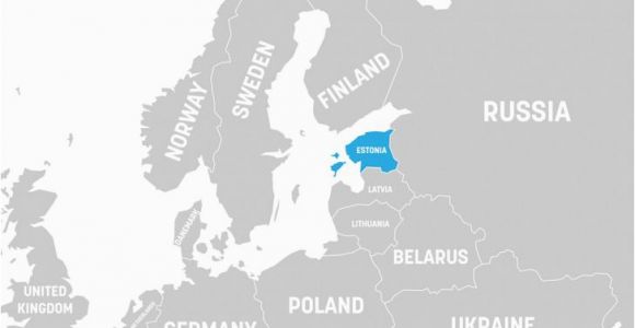 Map Of Estonia In Europe What Continent is Estonia In Worldatlas Com