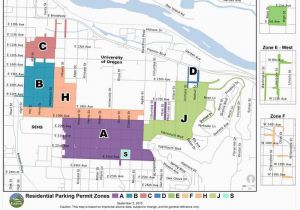 Map Of Eugene oregon and Surrounding areas Residential Parking Permit Map Eugene or Website