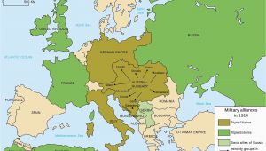 Map Of Europe 1914 Alliances the Countries Involved In World War I