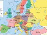 Map Of Europe 1914 with Capitals Europe Countries Capitals World Maps