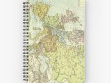 Map Of Europe 1918 Vintage Map Of Europe 1918 Spiral Notebook
