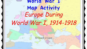 Map Of Europe 1918 Ww1 Map Activity Europe During the War 1914 1918 social