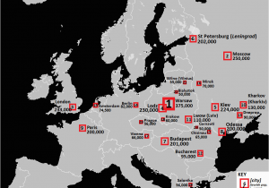 Map Of Europe 1939 with Cities Jewish Population In European Cities In 1939 1012 X 1022