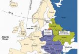 Map Of Europe 1945 Iron Curtain Eastern Europe