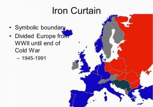 Map Of Europe 1945 Iron Curtain origins Of the Cold War East V West Wwii Ends 1945 Two