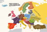 Map Of Europe 2012 Europe According to Latin Americans Yanko Tsvetkov S