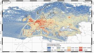 Map Of Europe 2014 Maps On the Web Co2 Emissions In 2014 In Europe Maps