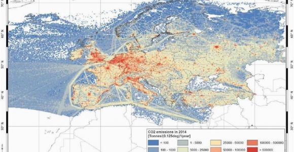 Map Of Europe 2014 Maps On the Web Co2 Emissions In 2014 In Europe Maps