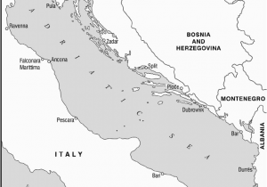 Map Of Europe Adriatic Sea Map 1 Th E Adriatic Sea Coastal States and Main Ports