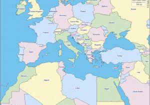 Map Of Europe and Mediterranean Sea 36 Intelligible Blank Map Of Europe and Mediterranean