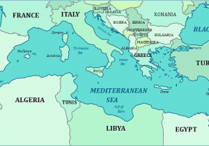 Map Of Europe and Mediterranean Sea Map Of the Mediterranean Sea