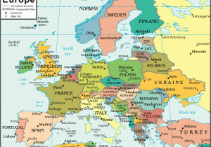 Map Of Europe and Middle East Countries Europe Map and Satellite Image
