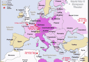 Map Of Europe and north Africa Ww2 Wwii Map Of Europe Worksheet