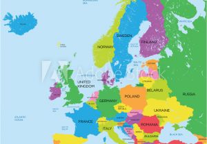 Map Of Europe Baltic Sea Fotografie Obraz Political Map Of Europe High Detail