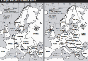 Map Of Europe before and after World War 1 Europe before after Wwi Teaching Effects Of Wwi Ww