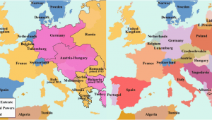 Map Of Europe before and after Ww1 Pin On Geography and History