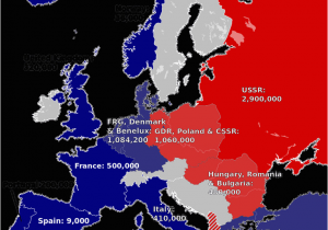 Map Of Europe During Cold War History and Members Of the Warsaw Pact