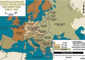 Map Of Europe During Holocaust Roma Population In Europe 1939 Maps Germany Poland