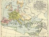 Map Of Europe During Roman Empire Europe and the East Roman Empire 533 600 1911 by William