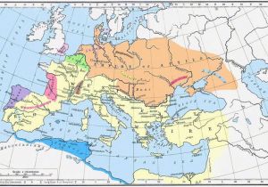 Map Of Europe During Roman Empire What Effect Did the Huns Have On Europe