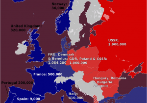 Map Of Europe During the Cold War History and Members Of the Warsaw Pact
