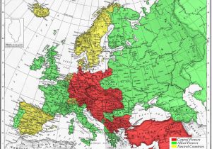 Map Of Europe During World War 1 Map Of Europe During World War I Historical Maps Europe