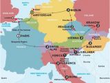 Map Of Europe English Channel Europe tours Trips 2016 2017 with Contiki World Travel