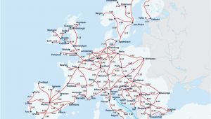 Map Of Europe Eurail European Railway Map Europe Interrail Map Train Map