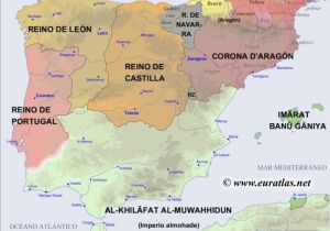 Map Of Europe Iberian Peninsula Map Of the Iberian Peninsula In the Year 1200 Mystery Of