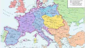 Map Of Europe In 1812 A Map Of Europe In 1812 at the Height Of the Napoleonic