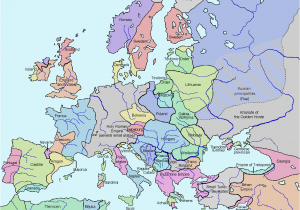 Map Of Europe In 1812 atlas Of European History Wikimedia Commons