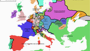 Map Of Europe In 1870 atlas Of European History Wikimedia Commons