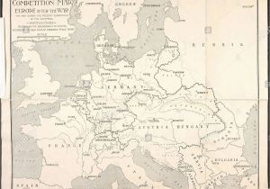 Map Of Europe In 1914 and 1919 Map Europe World War I Stock Photos Map Europe World War I