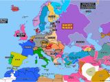 Map Of Europe In 1919 Europe 1919 Map