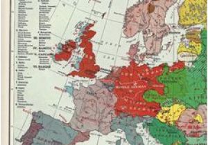 Map Of Europe In 1939 Vintage Map Of European Languages Circa 1939 3 50