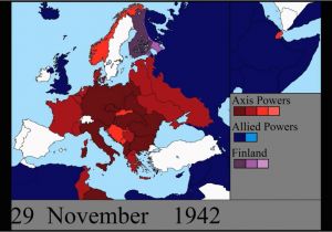 Map Of Europe In 1944 Under German Occupation Watch World War Ii Rage Across Europe In A 7 Minute Time