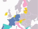 Map Of Europe In 1980 Europe Online Eol Lexikon