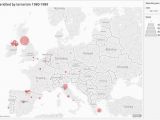 Map Of Europe In 1980 Xavi Ruiz On Twitter D Victims Of Terrorism In Europe by