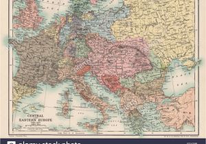 Map Of Europe In 19th Century Historical Europe Maps Stock Photos Historical Europe Maps