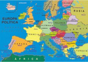 Map Of Europe In English Spain On the Map Of Europe