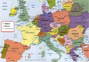 Map Of Europe In Spanish Spain On the Map Of Europe