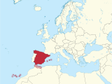 Map Of Europe In Spanish Spain On the Map Of Europe