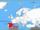 Map Of Europe In Spanish Spain On the Map Of Europe