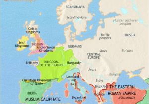 Map Of Europe In the Middle Ages Map Of Europe at 200ad Timemaps