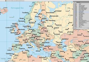 Map Of Europe Main Cities Countries Quiz World Maps