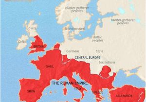 Map Of Europe Middle Ages Map Of Europe at 200ad Timemaps