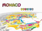 Map Of Europe Monaco Monaco Monaco Downtown Map In Perspective Monaco Map